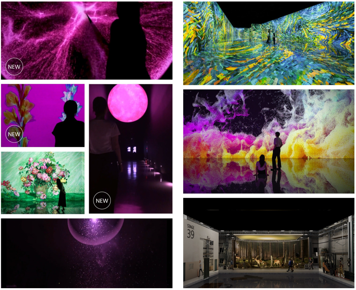 전시 이미지(출처: 아르떼뮤지엄 홈페이지)